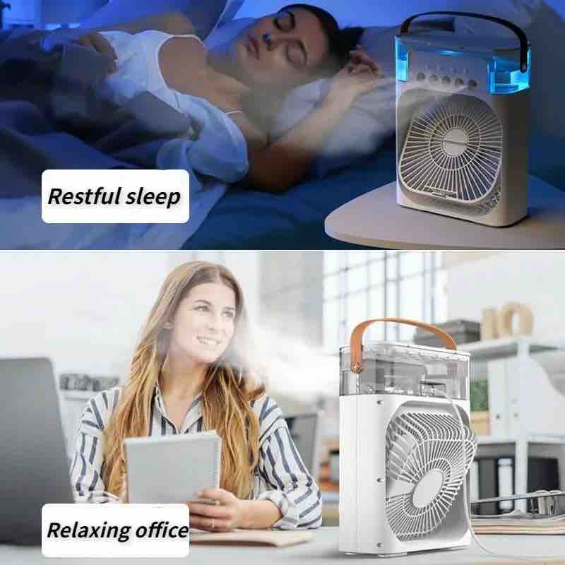 VENTILADOR PORTATIL CON HUMIFICADOR